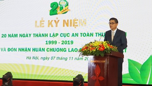 PGS.TS.Nguyễn Thanh Phong, Cục trưởng Cục An toàn thực phẩm phát biểu diễn văn 