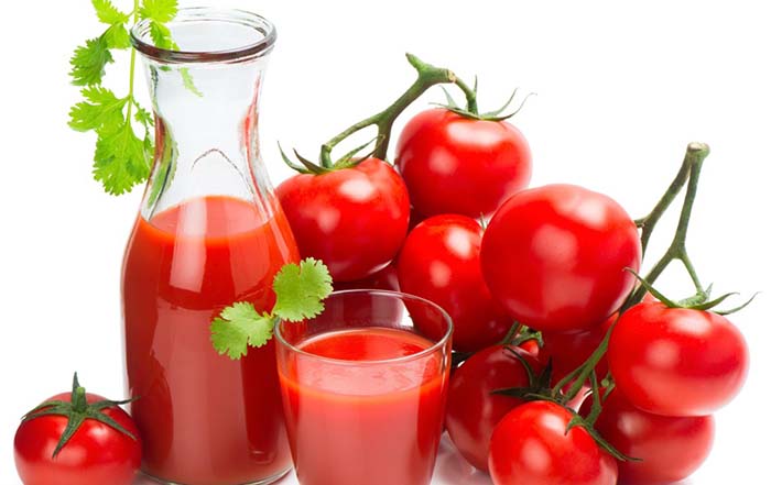 cà chua giúp sản xuất collagen